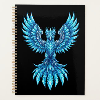 Cahier Blue Phoenix Rising - Journal d'art fantast