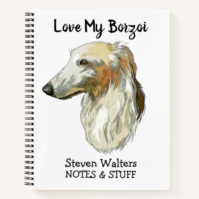 Cahier Borzoi retour à l'école (Devant)