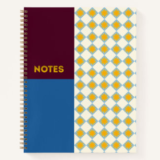 Cahier Bourdonné Marine Diamant - M