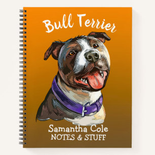 Cahier Bull Terrier retour à l'école