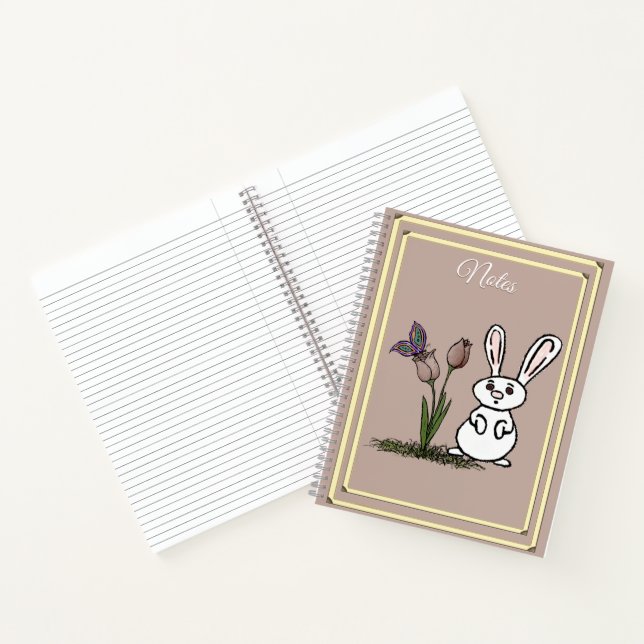 Cahier Bunny & Tulipes (Intérieur)
