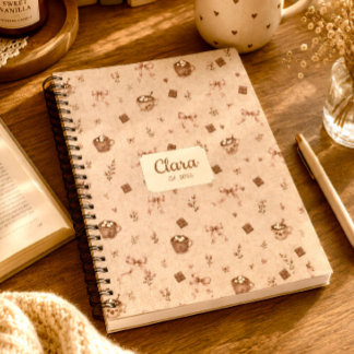 Cahier Cacao Chaud Confortable Nom Personnalisé Ca