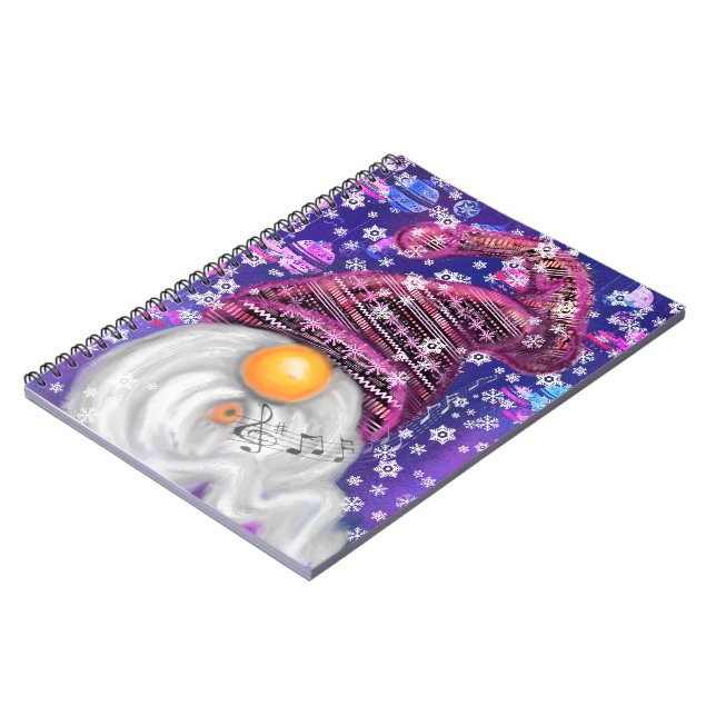 Cahier Cadeau de Noël Gnome Joyeux (Côté gauche)