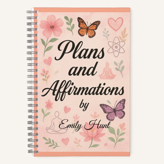Cahier Cadeau de Plans & Affirmations Personnalisé (Recto)