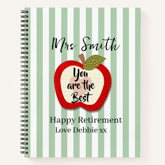 Cahier Cadeau de Retraite pour Enseignant, Joli Po (Devant)