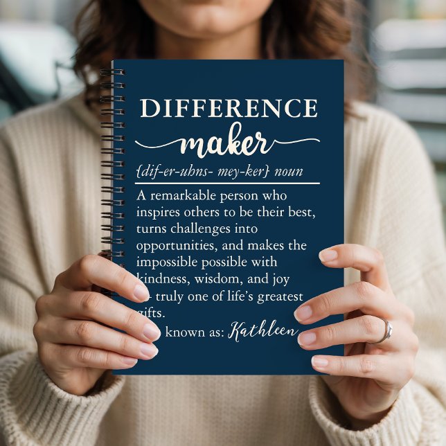 Cahier Cadeau Définition Personnalisée pour Mentor (Inspiring Definition-Style Personalized Journal for Mentors, Teachers, Coworkers or Leaders)