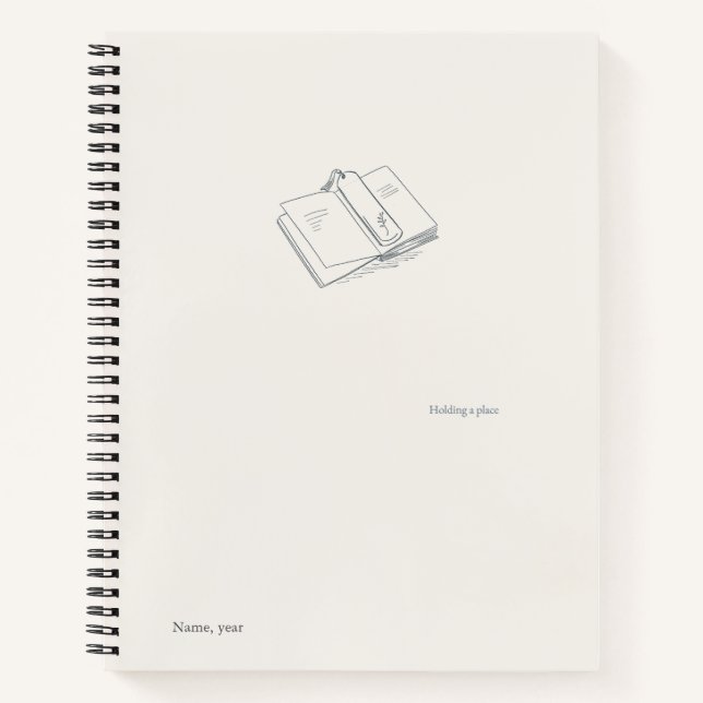 Cahier Cadeau Littéraire Minimaliste Introverti (Devant)