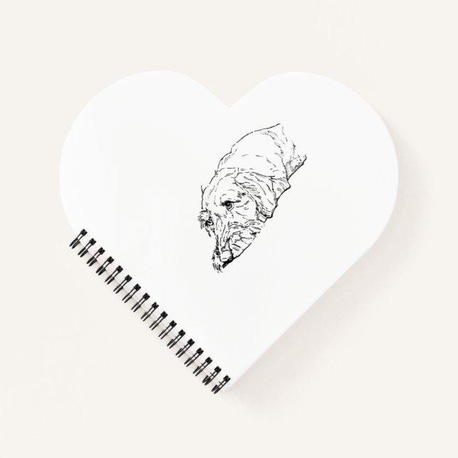 Cahier Cadeau Teckel à Poil Dur (Devant)