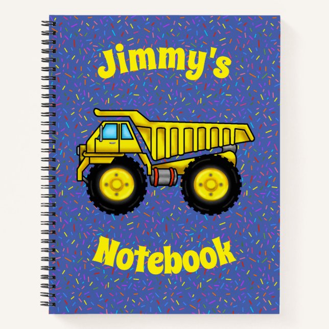 Cahier Camion à benne (Devant)