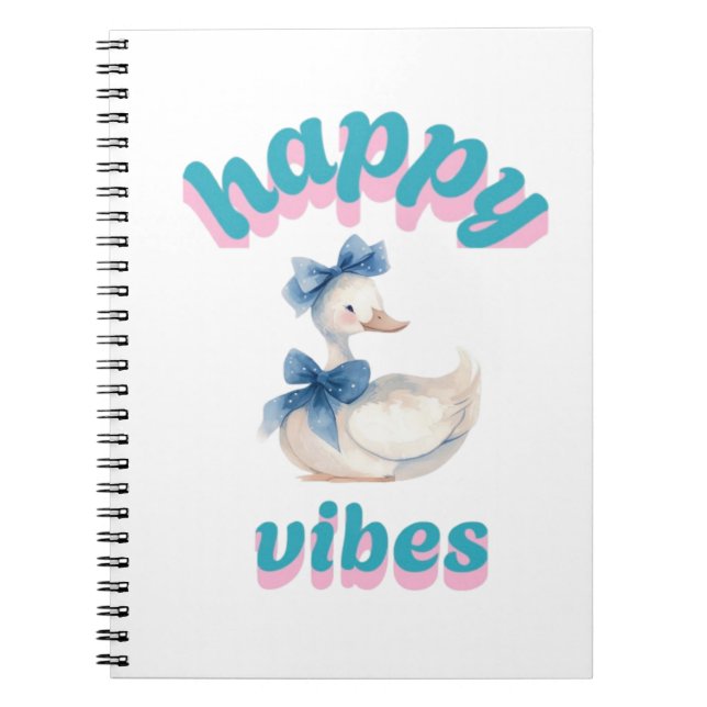 Cahier Canard Vibes Heureuses (Devant)