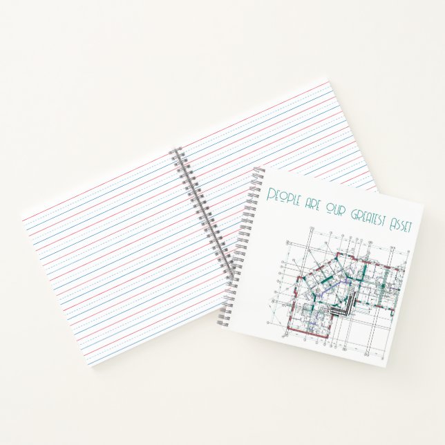 Cahier Carré d'Entreprise Personnalisable (Intérieur)