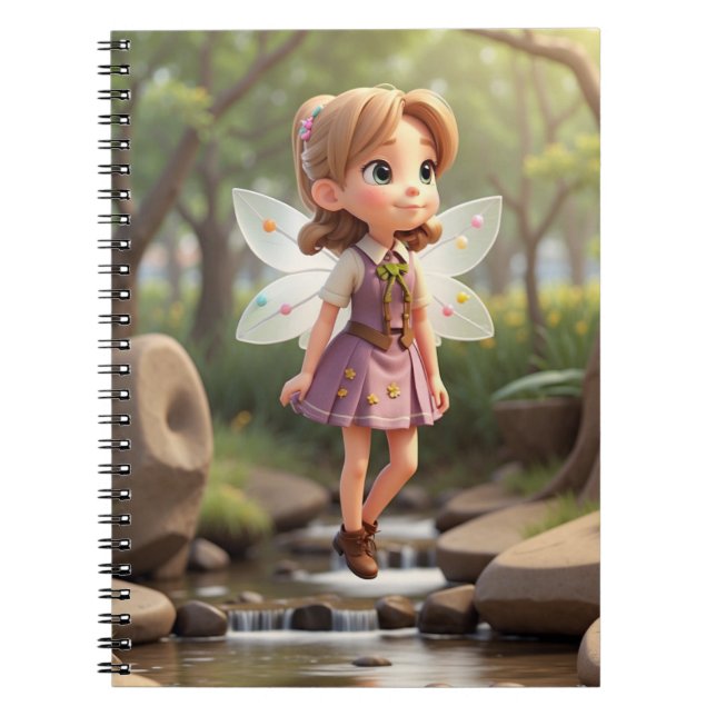 Cahier Charmant de Rentrée Scolaire pour Filles (Devant)