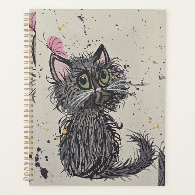 Cahier Chat Effrayant (Devant)