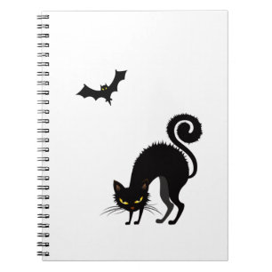 Cahier - Chat Noir Effrayé
