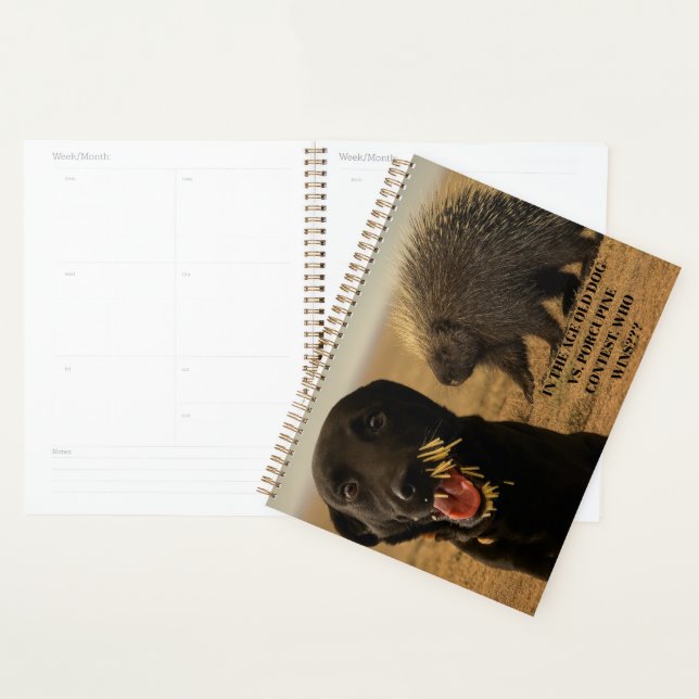 Cahier Chien contre Porc-Épic (Devant avec enveloppe)