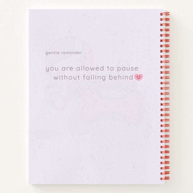 Cahier Chien Lavande Douce | Journal Cozy Relaxant (Dos)