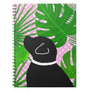 Cahier Chien Noir Île Tropicale Verte