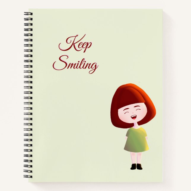 Cahier Choisir la Joie Fille Mignonne (Devant)