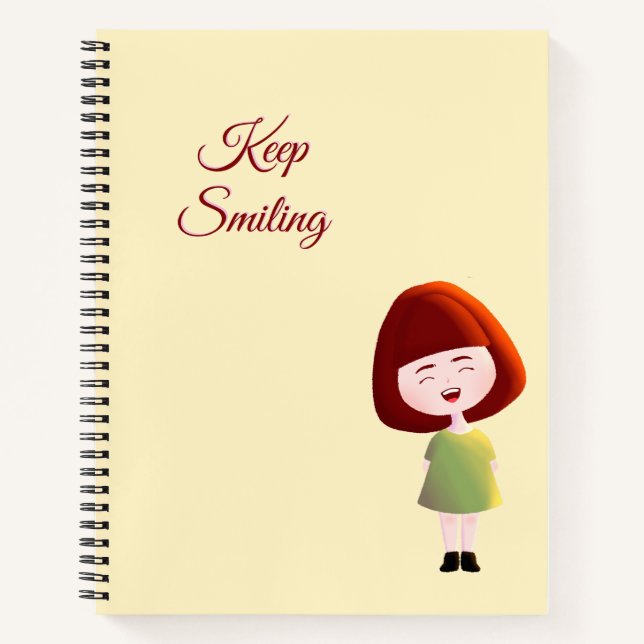Cahier Choisir la Joie Fille Mignonne (Devant)