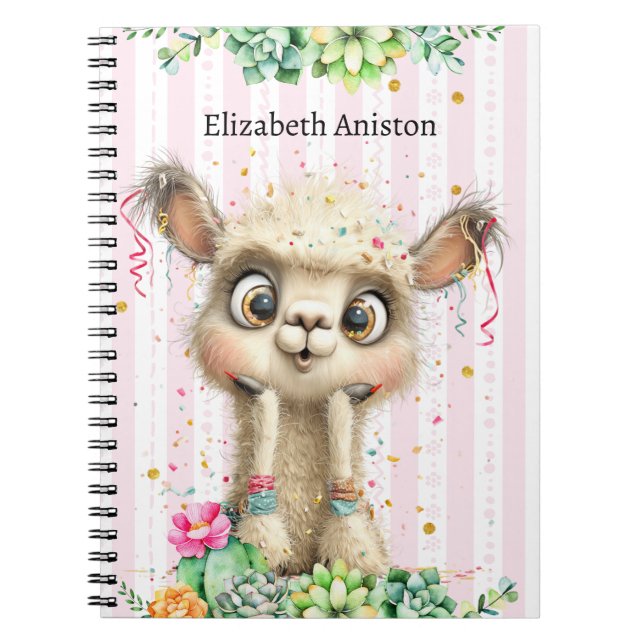 Cahier Classique Drôle de Lama pour la Rentrée Sco (Devant)