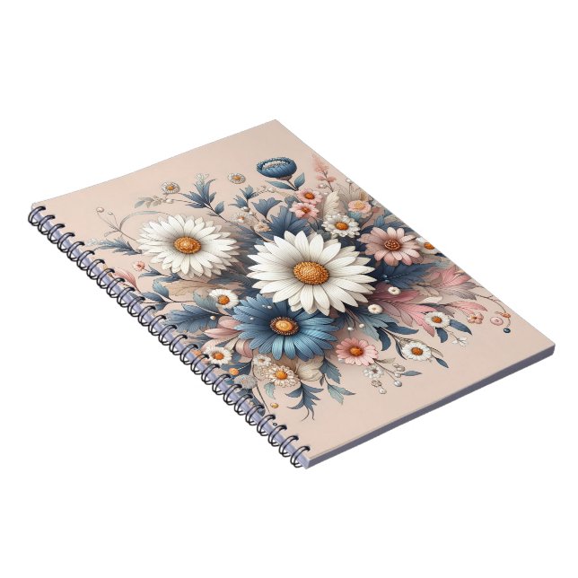 Cahier Classique | Élégant Papeterie Florale Cadea (Côté Droit)