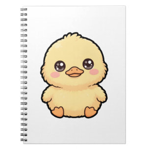 Cahier Classique Spirale Bébé Canard Mignon