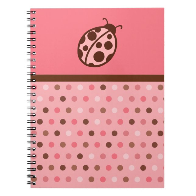 Cahier coccinelle rose (Devant)