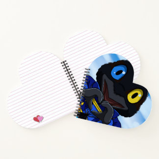 Cahier coeur en bois flotté