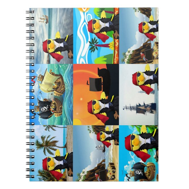 Cahier Collage Danny Duck le Pirate (Devant)
