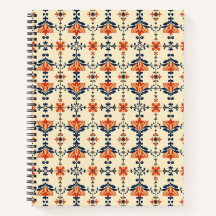 Cahier Corail Cobalt Tulipe Iznik Ottoman