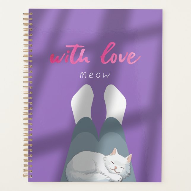 Cahier Cozy Cat "Avec amour, Miaou" (Devant)