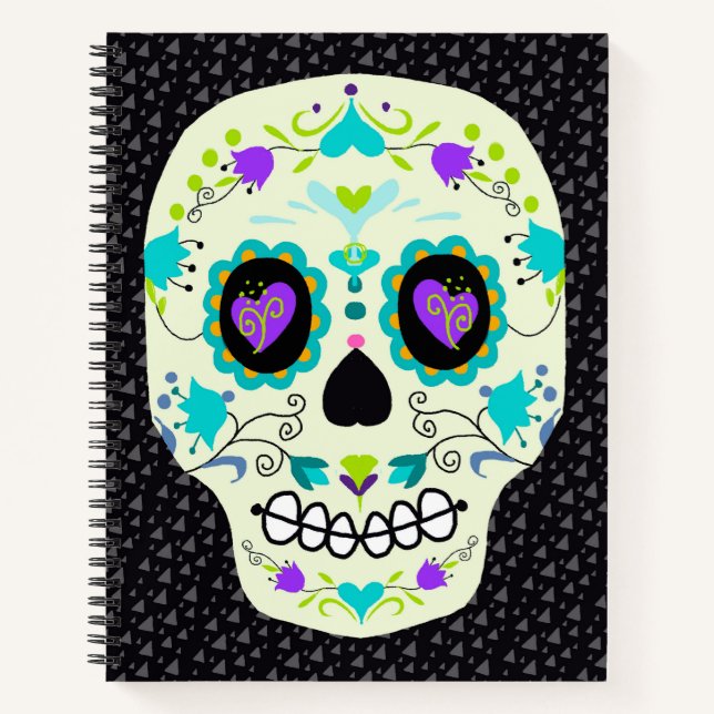 Cahier Crâne de Sucre Jour des Morts (Devant)