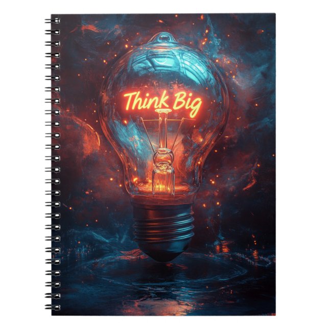 Cahier Créatif Think Big Lightbulb Journal (Devant)