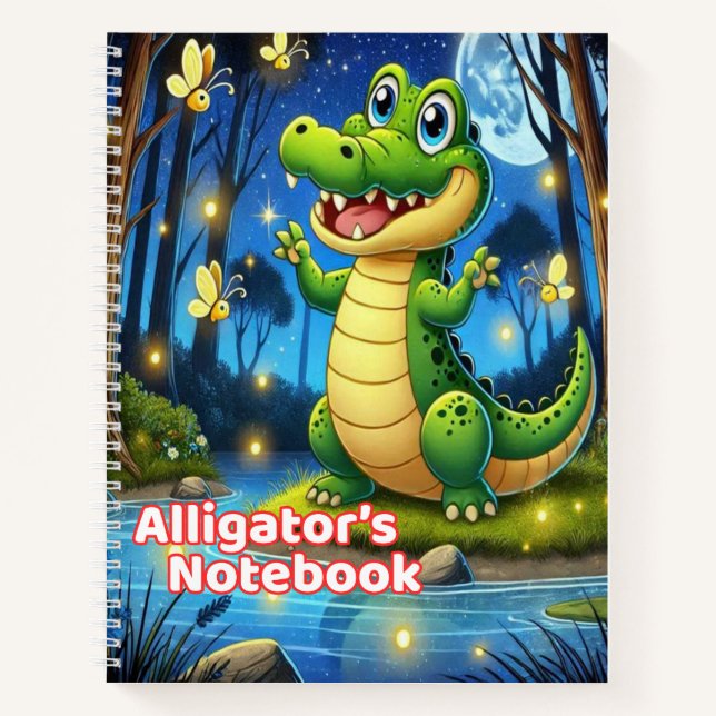 Cahier d'Alligator/Cahier Scolaire Mignon pour Enf (Devant)