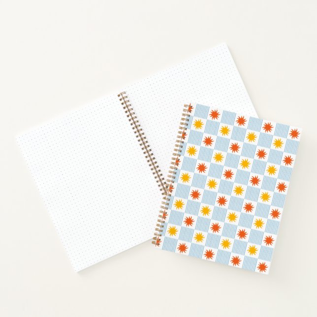 Cahier damier Sunburst gras - M (Intérieur)