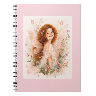 Cahier d'aquarelle Fée dans un jardin de fleurs sa