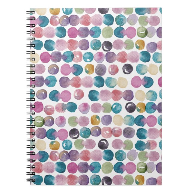 Cahier d'art aquarelle coloré et calme (Devant)