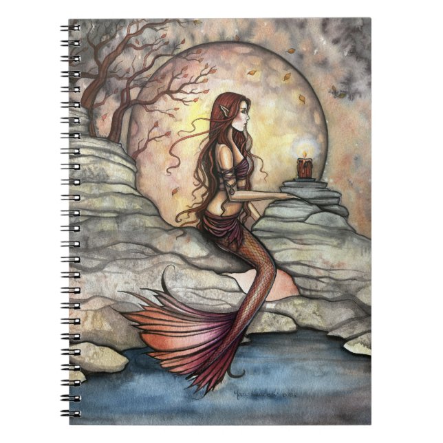 Cahier d'art de sirène de lagon tranquille (Devant)