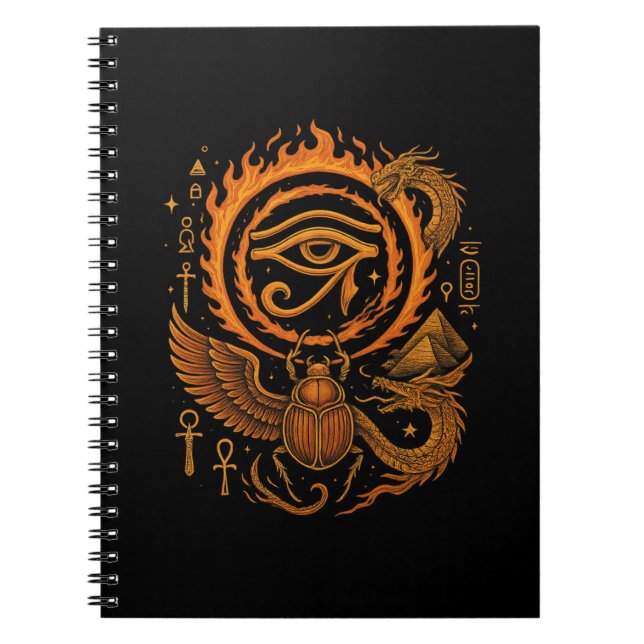 Cahier d'art ésotérique de l'Égypte ancienne - Œil (Devant)