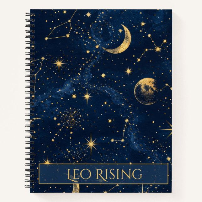 Cahier d'astrologie céleste Leo Rising (Devant)