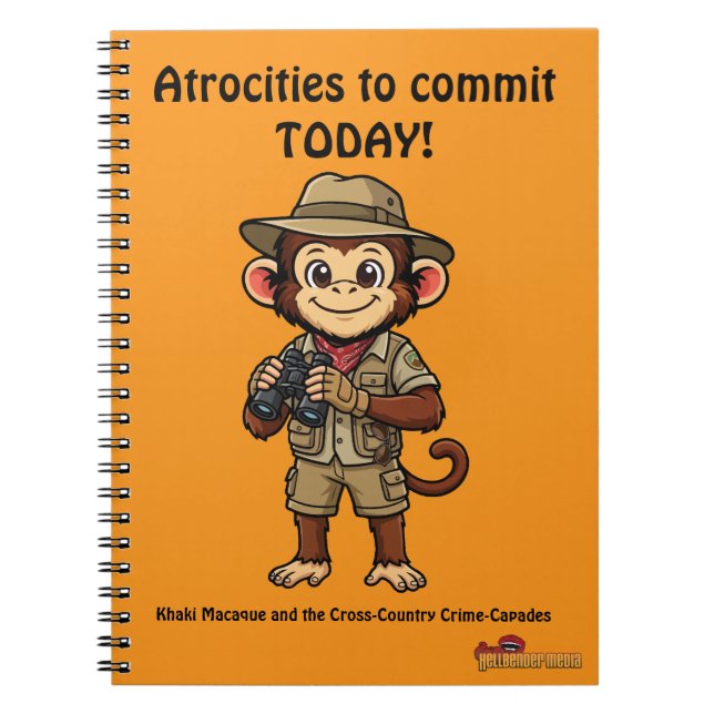 Cahier d'atrocités du macaque kaki (Devant)
