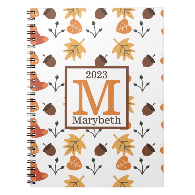 Cahier d'automne personnalisé (Devant)