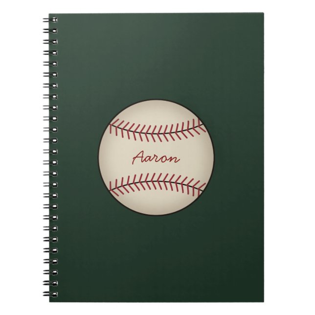 Cahier de baseball vintage vert Cadeau (Devant)