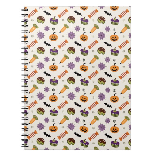 Cahier de bonbons Halloween effrayant (Devant)