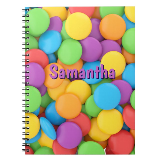 Cahier de bonbons personnalisés – Joy Drops École (Devant)