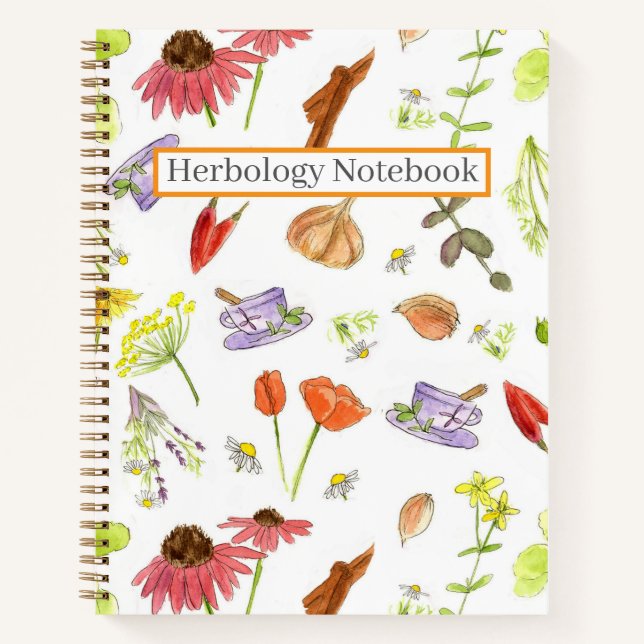 Cahier de Botanique Recettes d'Herbes Médicinales  (Devant)