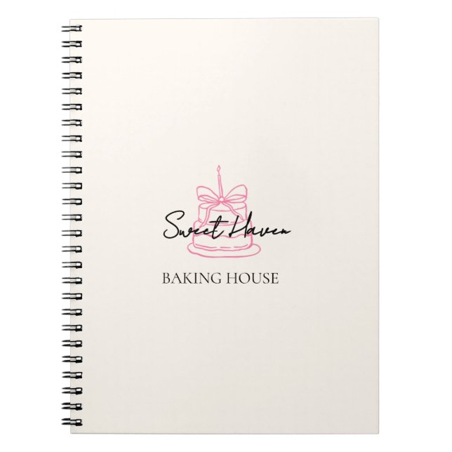 Cahier de boulangerie mignon | Journal de marque d (Devant)