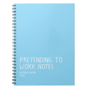 Cahier de Bureau Drôle, Notes de Travail Simulées