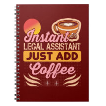 Cahier de café Cadeau pour assistant juridique