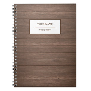 Cahier de campagne en bois rustique de grange